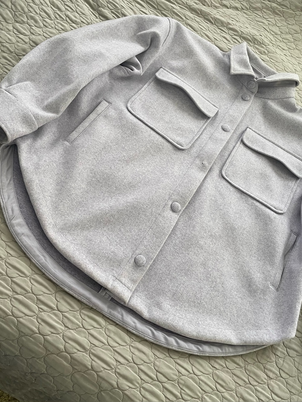 Calia x Carrie Underwood Lavender Women’s Mid Length Shacket in XL